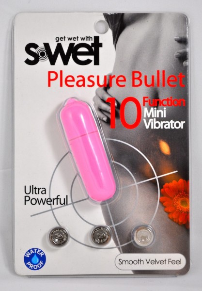 NU Sensuelle S-Wet Pleasure Bullet Pink