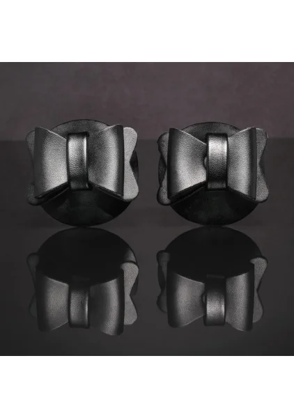 Sincerely Bow Tie Pasties By Sportsheets - Black