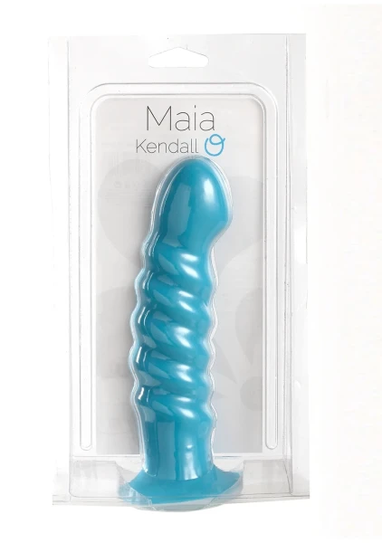 Colours Dual Density 8 Inch Silicone Suction Cup Dildo - Chocolate