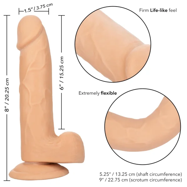 Size Queen 6 inch-15.25 Cm - Ivory