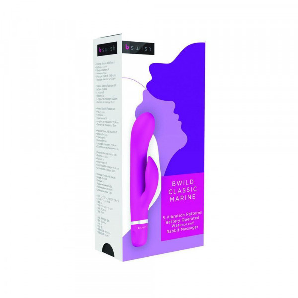 B Swish Bwild Classic Marine Rabbit Vibrator - Cerise