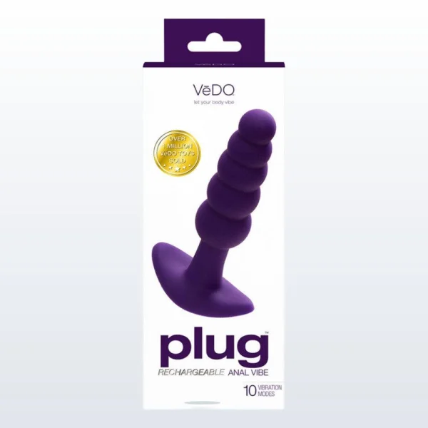 VeDO Plug Vibrating Butt Plug - Purple