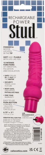 Rechargeable Power Stud Curvy - Pink