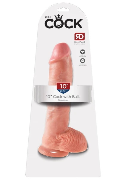 King Cock 10'' Cock With Balls