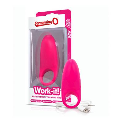 Charged Work it Cock Ring Pink