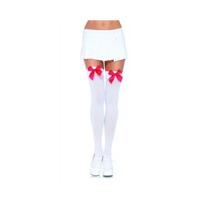Nylon Over The Knee with Bow O S