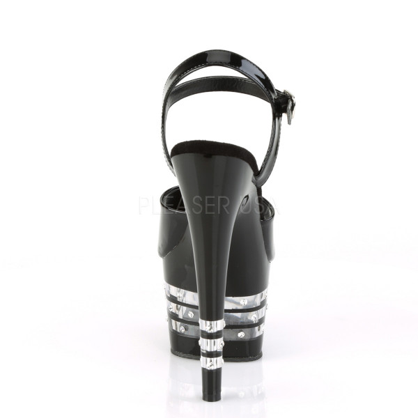 7 inches Heel, 2 3/4 inches PF Ankle Strap Sandal w/ RS Studded Lines — image 4 of 4