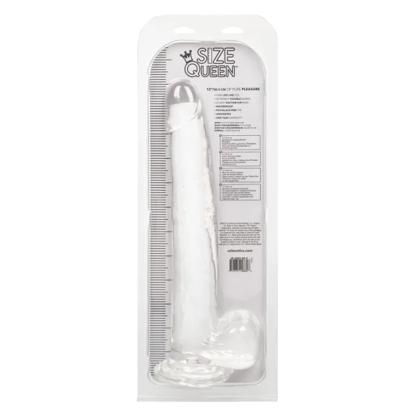Size Queen 12 inch-30.5 Cm - Clear