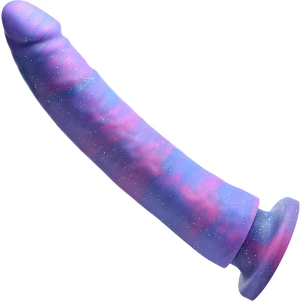 Magic Stick Glitter 9.5" Purple Silicone Dildo
