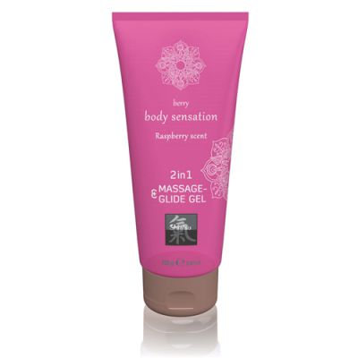 Massage Glide Gel 2 in 1 Raspberry