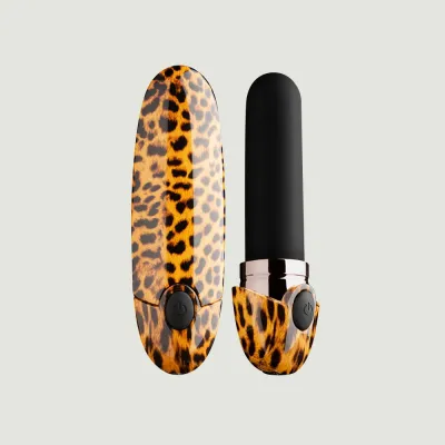 Panthra Asha Leopard Print USB Rechargeable Lipstick Vibrator