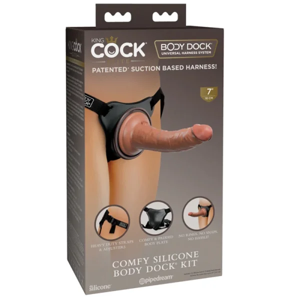 King Cock Elite Comfy Silicone Body Dock Kit