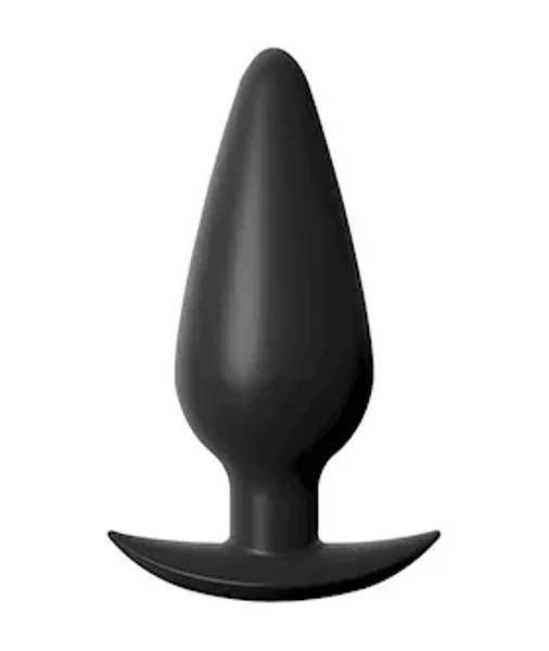 Anal Fantasy Weighted Silicone Plug - Black - Small — image 3 of 4