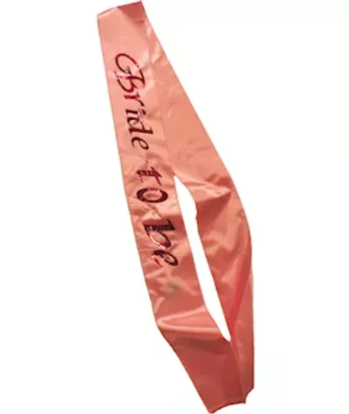 Flashing  Bride To Be Sash - Pink — image 2 of 2