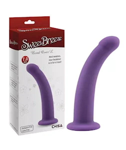 Bend Over Suction Cup Dildo - 7 Inch - Purple - 7 Inch — image 4 of 4