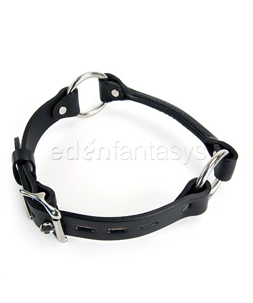 Handcrafted leather bit gag