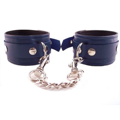 Harmony Blue Leather Ankle Restraints