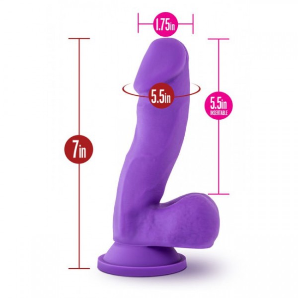 Ruse - Juicy Silicone Dildo (Purple)