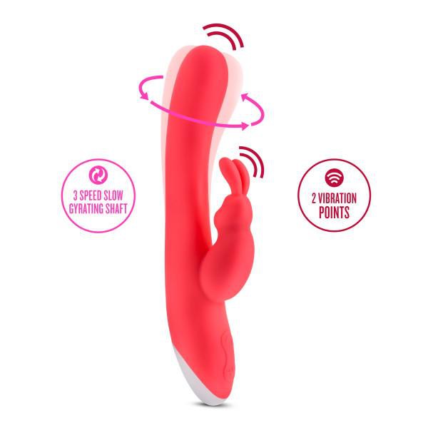 Blush Hop Rave Rabbit Rechargeable Dual Stimulating Vibrator