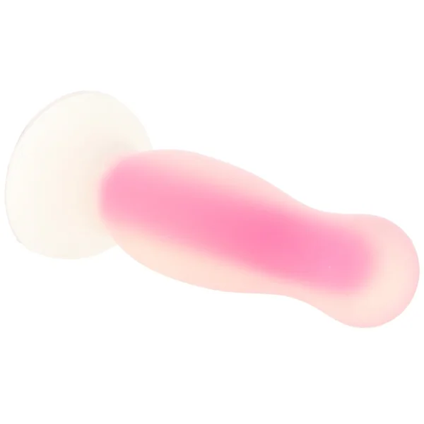 Evolved Novelties Luminous Pink Butt Plug Small