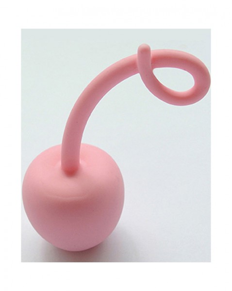 Silicone Curly Tail Butt Plug - Pink - One Size