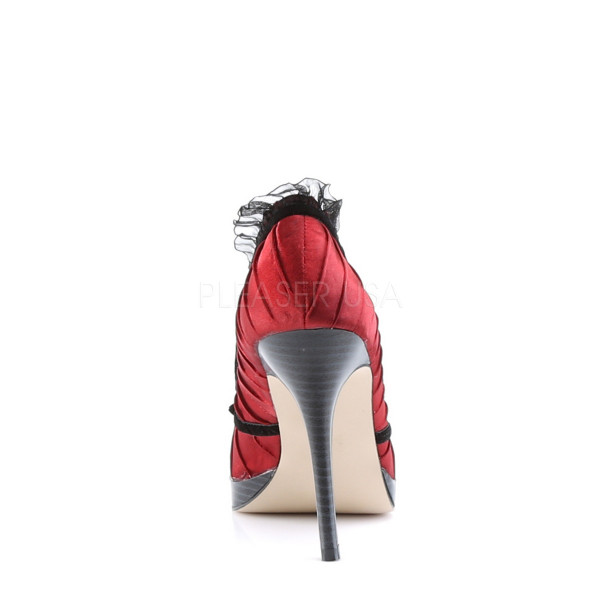 BLISS-38 - 4 1/4" Stiletto Heel Mini-Platform Pump W/Bow — image 4 of 8