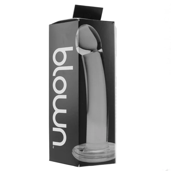 Blown Basic Curve Glass Dildo