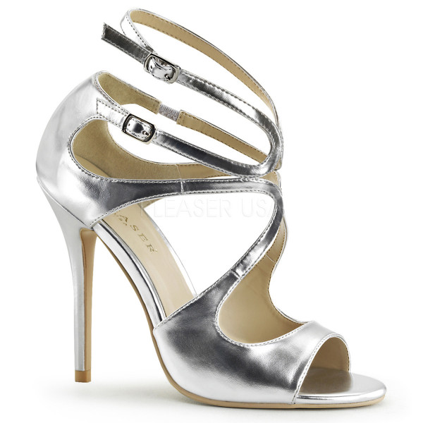 5 inches Heel, Strappy Sandal W/ Cutout Detail