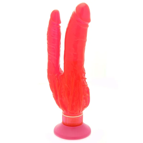 9 Inch Wall Bangers Double Penetrator Waterproof Vibrator - 2 x AA
