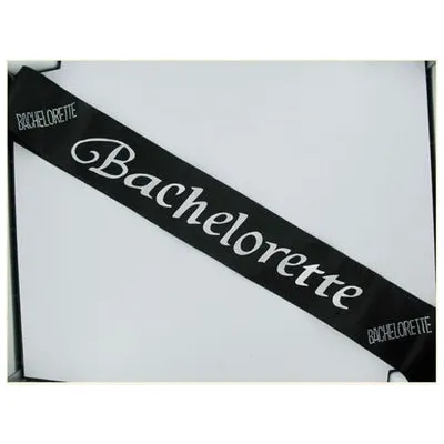 Bachelorette Black Sash