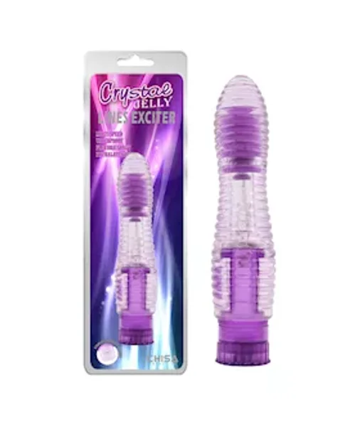 Lines Exciter Ribbed Vibrator - 6.3 Inch - Purple - 6.3 Inch — image 2 of 2