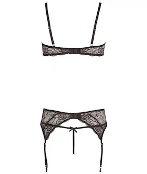 Serena Suspender Set With Gems - Black - Small — image 7 of 9