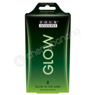 Four Seasons Glow In The Dark Regular Condoms 8 Pack
