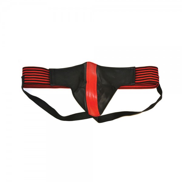 Rouge Jocks With Stripes Black/red Xl