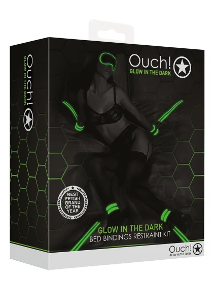 Ouch! Glow In the Dark Bed Bindings Restraint Kit