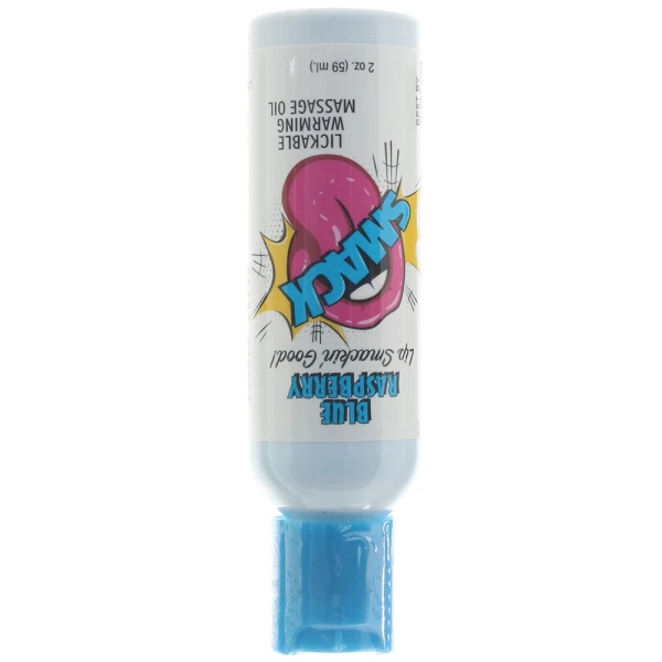 Smack Warming Massage Oil 2oz/59ml in Blue Raspberry