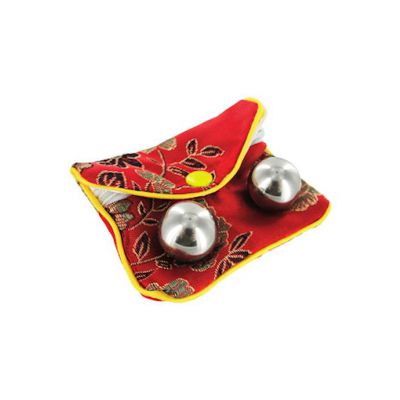 Stainless Steel Benwa Kegel Balls With Pouch Silver