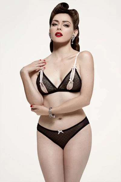 Dita Von Teese Von Follies Coquine Black Cut Out Bralette