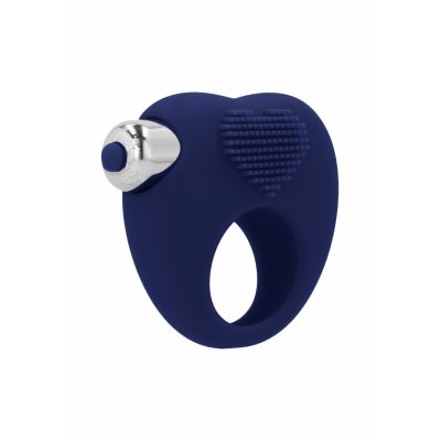 AUBIN vibrating cockring Blue Cock And Ball Ring