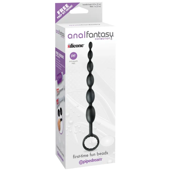 Anal Fantasy Collection First-time Fun Beads - Black