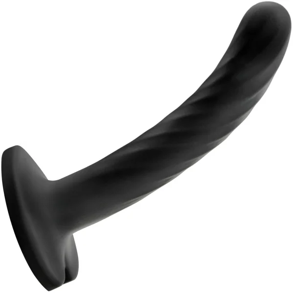 Blush Temptasia Twist Silicone Suction Cup Dildo with Heart-Shaped Base