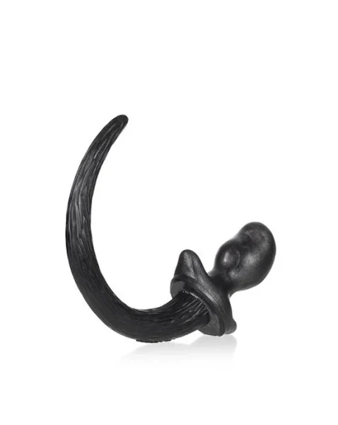 Puppy Tail Buttplug - 4.25 Inch  - Gunmetal - Medium
