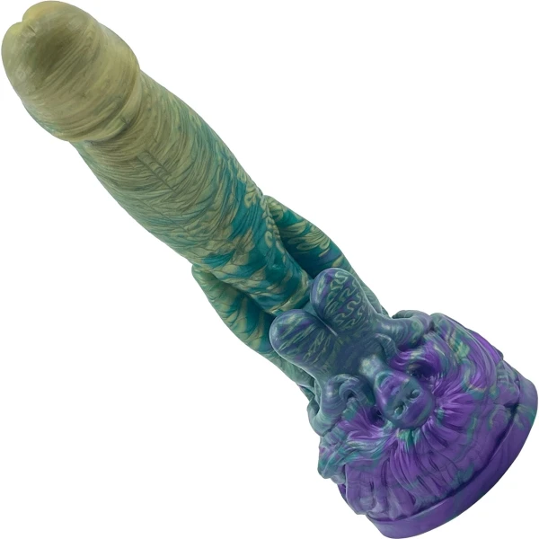 The Futanari 9.5" Silicone Fantasy G-Spot Dildo By Uberrime - Mardi Gras