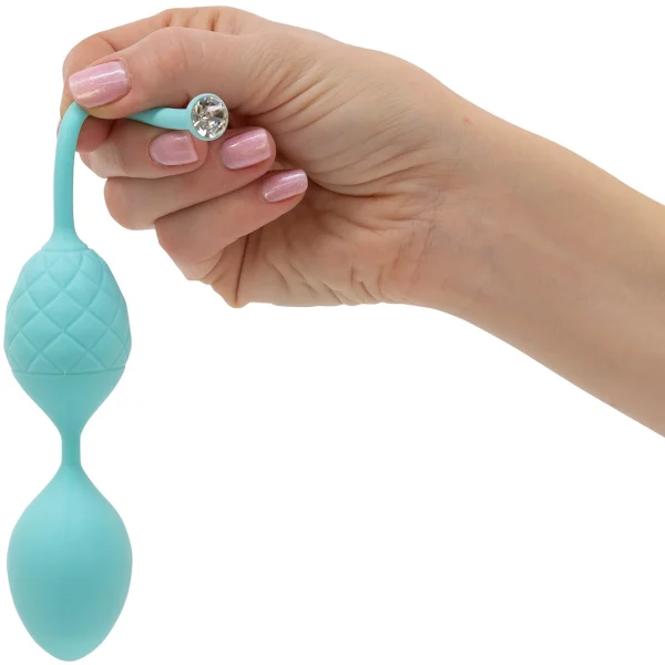 Pillow Talk Frisky Silicone Kegel Balls  - Teal