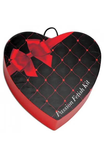 Frisky Passion - 3 Piece Fetish Kit in Heart-Shaped Gift Box