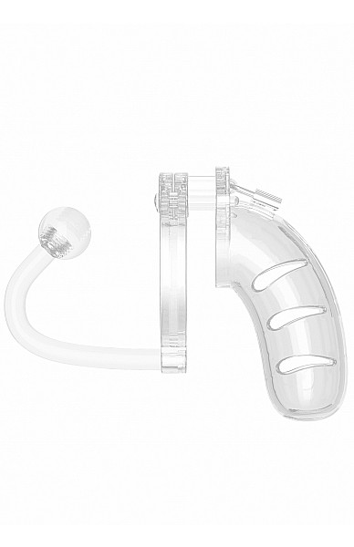 4.5" Chastity Cage + Plug