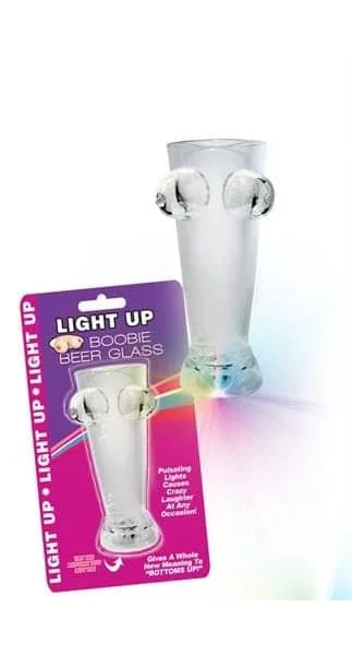 Light Up Boobie Beer Glass