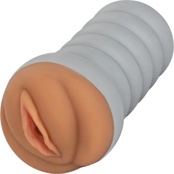 Gripper Ribbed Tight Pussy Brown Masturbator