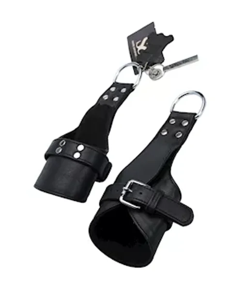 Bound X Leather Suspension Wrist Cuffs - Black — image 8 of 8