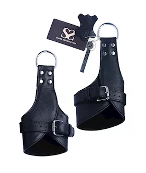 Bound X Leather Suspension Wrist Cuffs - Black — image 5 of 8